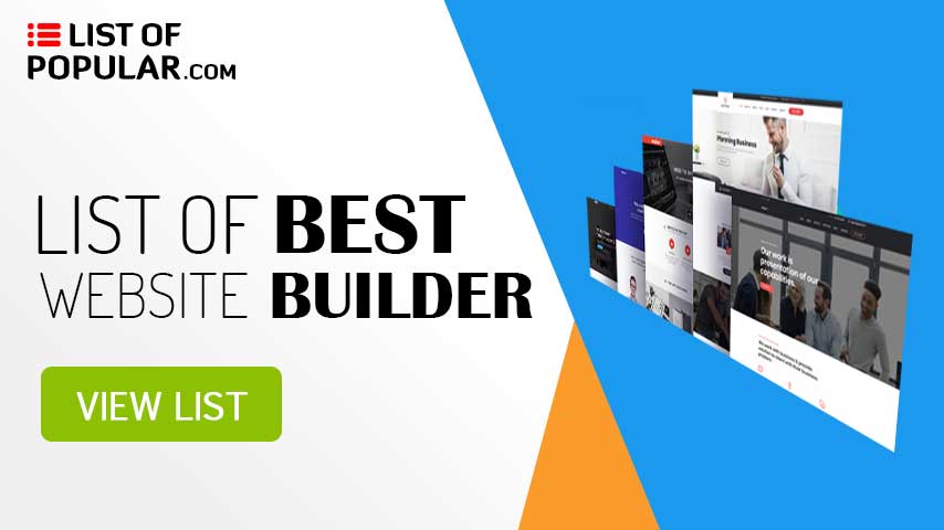 Best Website Builder List | Online Drag and Drop | Do It Yourself