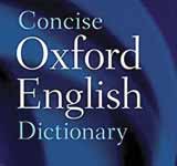 Concise Oxford English Dictionary