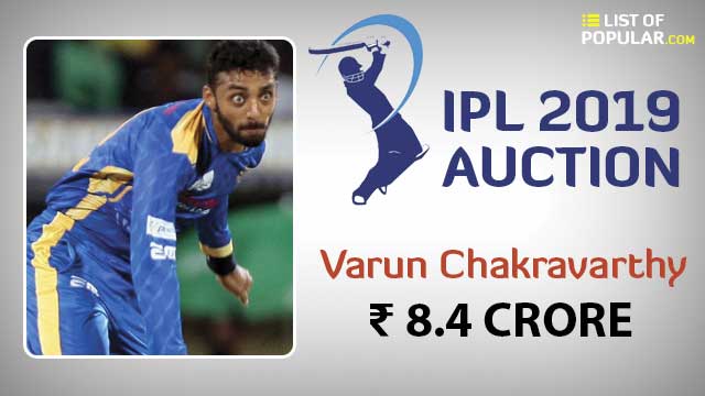 Varun Chakravarthy: Rs 8.4 Crore