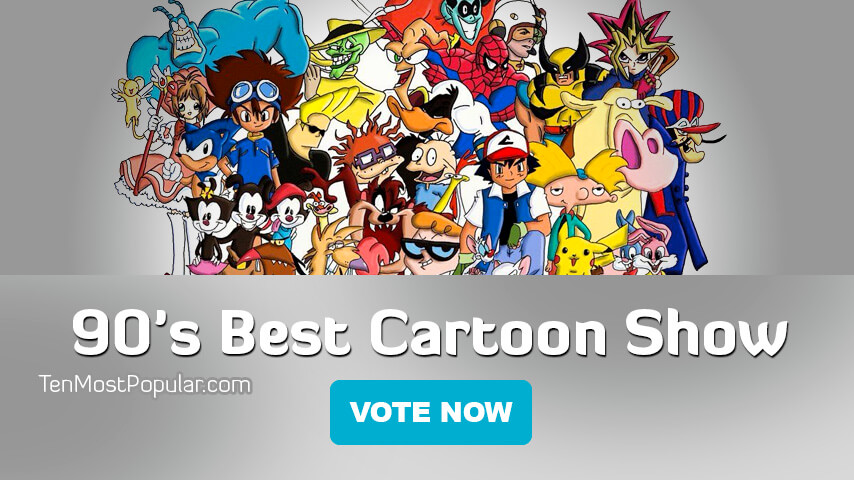 90s Best Cartoons Show | Top 10 Most Popular TV Old Cartoon Show